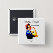 Kamala Harris "Wir, die Menschen" - nicht zurück Button (Vorne & Hinten)