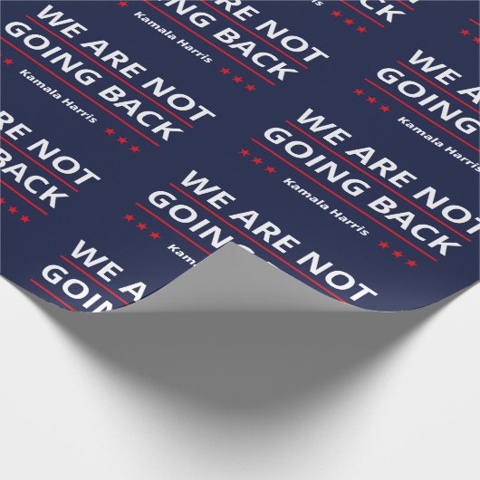 Kamala Harris - Wir gehen nicht zurück II Geschenkpapier (Ecke)