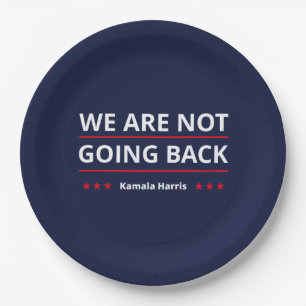 Kamala Harris - Wir gehen nicht zurück II Pappteller