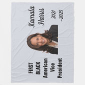 KAMALA HARRIS Wurfdecke Fleecedecke (Vorderseite)