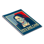 Kamala Harris YES SHE CAN 2024 Wahlpräsident Notizblock (Rechte Seite)