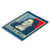 Kamala Harris YES SHE CAN 2024 Wahlpräsident Notizblock (Linke Seite)