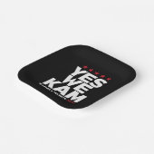 Kamala Harris Yes We Kam für US-Präsident 2024 Pappteller (Gewinkelt)