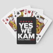 Kamala Harris Yes We Kam für US-Präsident 2024 Spielkarten (Rückseite)