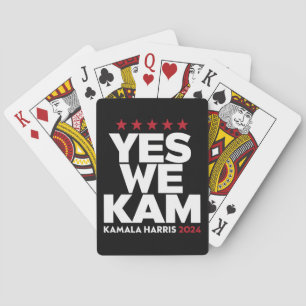 Kamala Harris Yes We Kam für US-Präsident 2024 Spielkarten