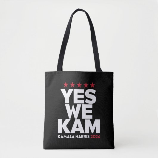 Kamala Harris Yes We Kam für US-Präsident 2024 Tasche (Vorderseite)