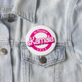 Kamala Harris zum Präsidenten in Rosa Button (Beispiel)