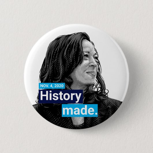 Kamala Harris zum Vizepräsidenten gewählt Button (Vorderseite)