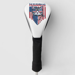 Kamala Harris zur Präsidentin 2024 Lustige Katze  Golf Headcover