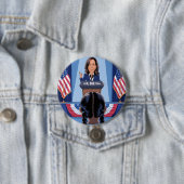 KAMALA HARRIS'S NIECE - JA, SIE KANN Button (Beispiel)