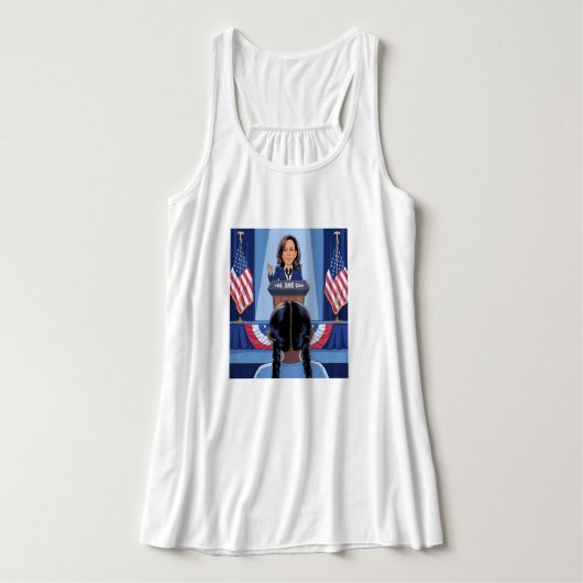 KAMALA HARRIS'S NIECE TANK TOP (Design Vorderseite)