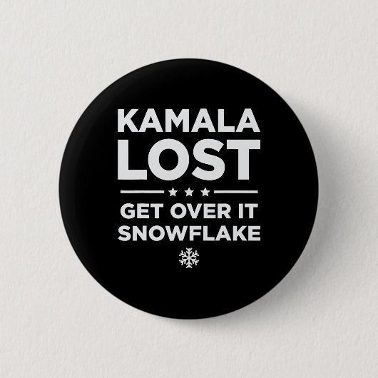 Kamala hat es verpasst Schneeflocke zu überwinden  Button (Vorderseite)