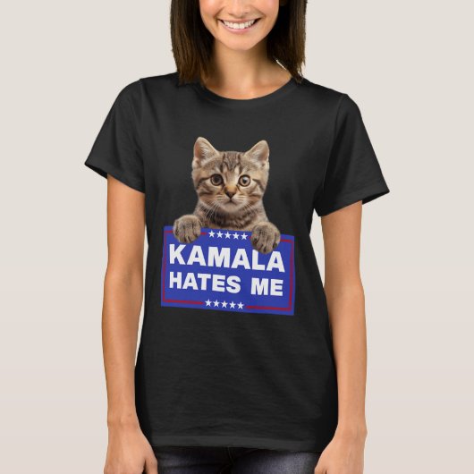 Kamala Hates Me Pro-trump 2024 Konservativer Patri T-Shirt (Vorderseite)