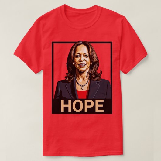 Kamala Hope Poster T-Shirt (Design vorne)