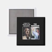 Kamala Ich Will Mit Dem Geschäftsführer Trump McDo Magnet (Vorderseite/Rückseite)
