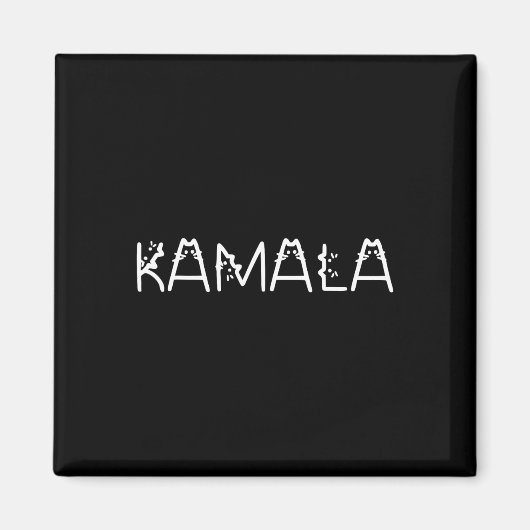 Kamala In Cat Schriftart Kamala Harris Wheimer 202 Magnet (Vorne)