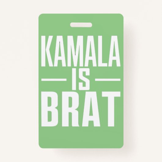 Kamala is Brat Ausweis (Vorderseite)