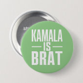 Kamala is Brat Button (Vorne & Hinten)