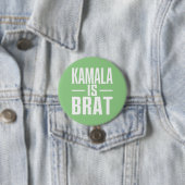 Kamala is Brat Button (Beispiel)