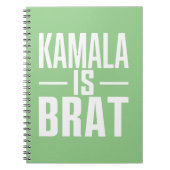 Kamala is Brat Notizblock (Vorderseite)