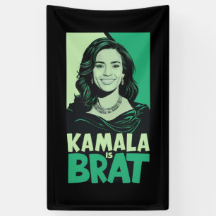 Kamala ist Brat Funny Sarcastic Banner