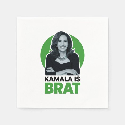 Kamala ist Brat Funny Sarcastic Serviette (Vorderseite)