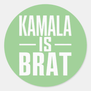 Kamala ist ein verzogenes Gör Runder Aufkleber