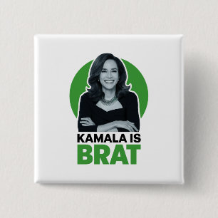 Kamala ist frech lustig sarkastisch button