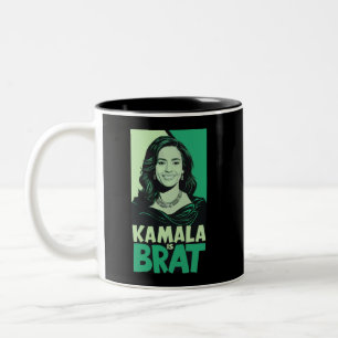 Kamala ist frech lustig sarkastisch zweifarbige tasse