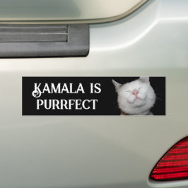 Kamala ist Purrfect Autoaufkleber