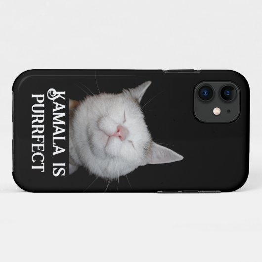 Kamala ist Purrfect Case-Mate iPhone Hülle (Rückseite (Horizontal))