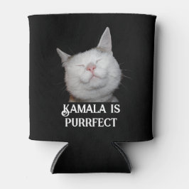 Kamala ist Purrfect Dosenkühler