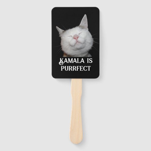 Kamala ist Purrfect Fächer (Vorderseite)