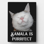 Kamala ist Purrfect Fotoplatte (Vorderseite)