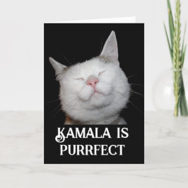 Kamala ist Purrfect Karte