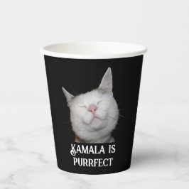 Kamala ist Purrfect Pappbecher
