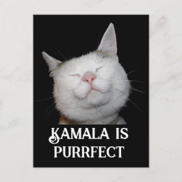 Kamala ist Purrfect Postkarte