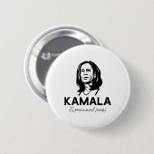 Kamala It's Pronounced Veep Vice President Harris Button (Vorne & Hinten)