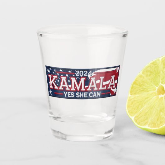 KAMALA "JA, SIE KANN" Glas (Vorderseite)
