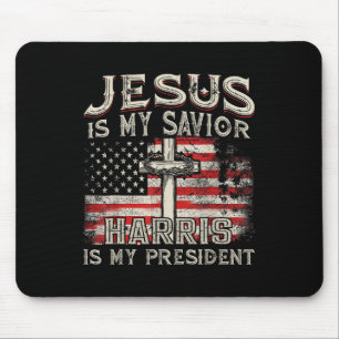 Kamala Jesus ist mein Erretter Harris ist mein Prä Mousepad
