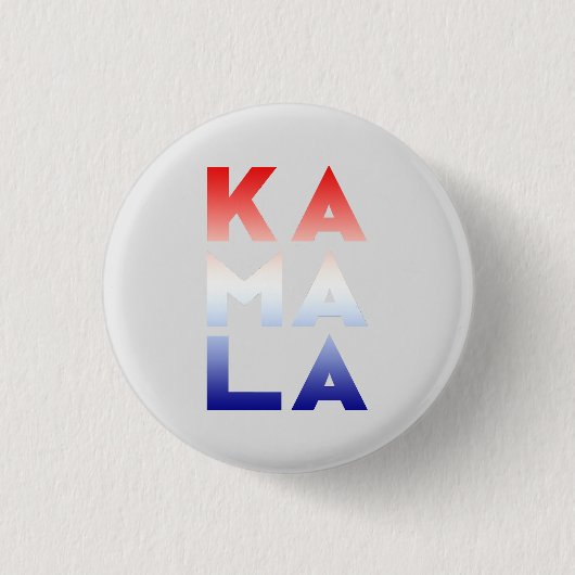 kamala Ka ma la 3 Silben rot-blau grau Button (Vorderseite)