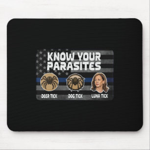 Kamala kennt deine Parasiten Hirschtote Tick Hund Mousepad