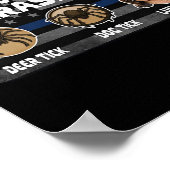 Kamala kennt deine Parasiten Hirschtote Tick Hund  Poster (Ecke)