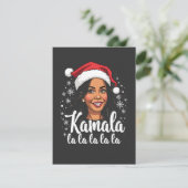 Kamala La La Kamala Harris Weihnachten Weihnachten Einladung (Stehend Vorderseite)