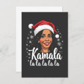 Kamala La La Kamala Harris Weihnachten Weihnachten Einladung (Vorne/Hinten)