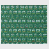 Kamala La La La Funny Harris Christmas Ugly Green Geschenkpapier (Flach)