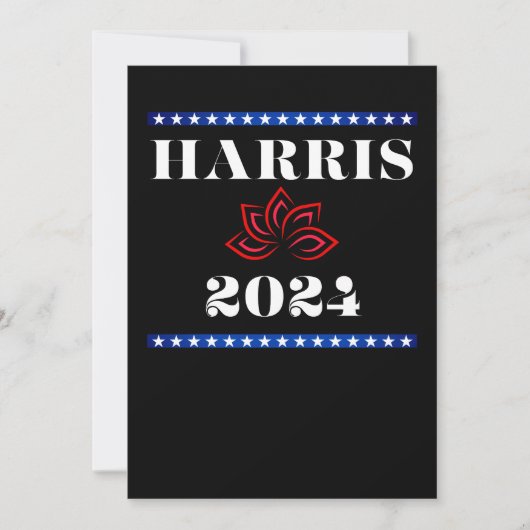 Kamala Lotus Harris für POTUS Einladung (Vorderseite)