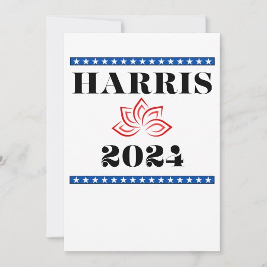 Kamala Lotus Harris für POTUS Einladung (Vorderseite)