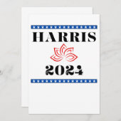 Kamala Lotus Harris für POTUS Einladung (Vorne/Hinten)