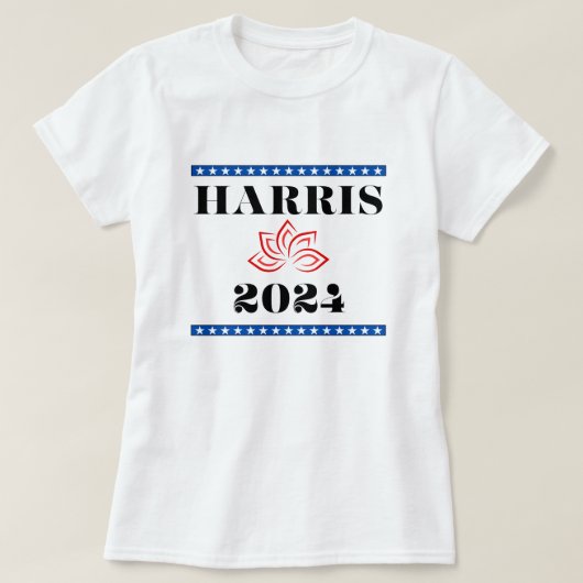 Kamala Lotus Harris für POTUS T-Shirt (Design vorne)